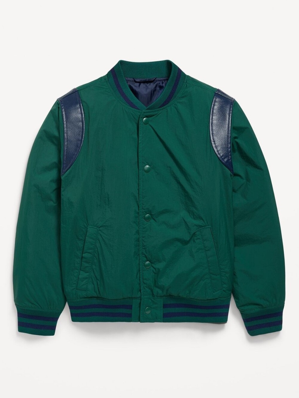 New Boys Green Bomber Jacket Water Resistant Vintage Style Spring Jacket Size XL